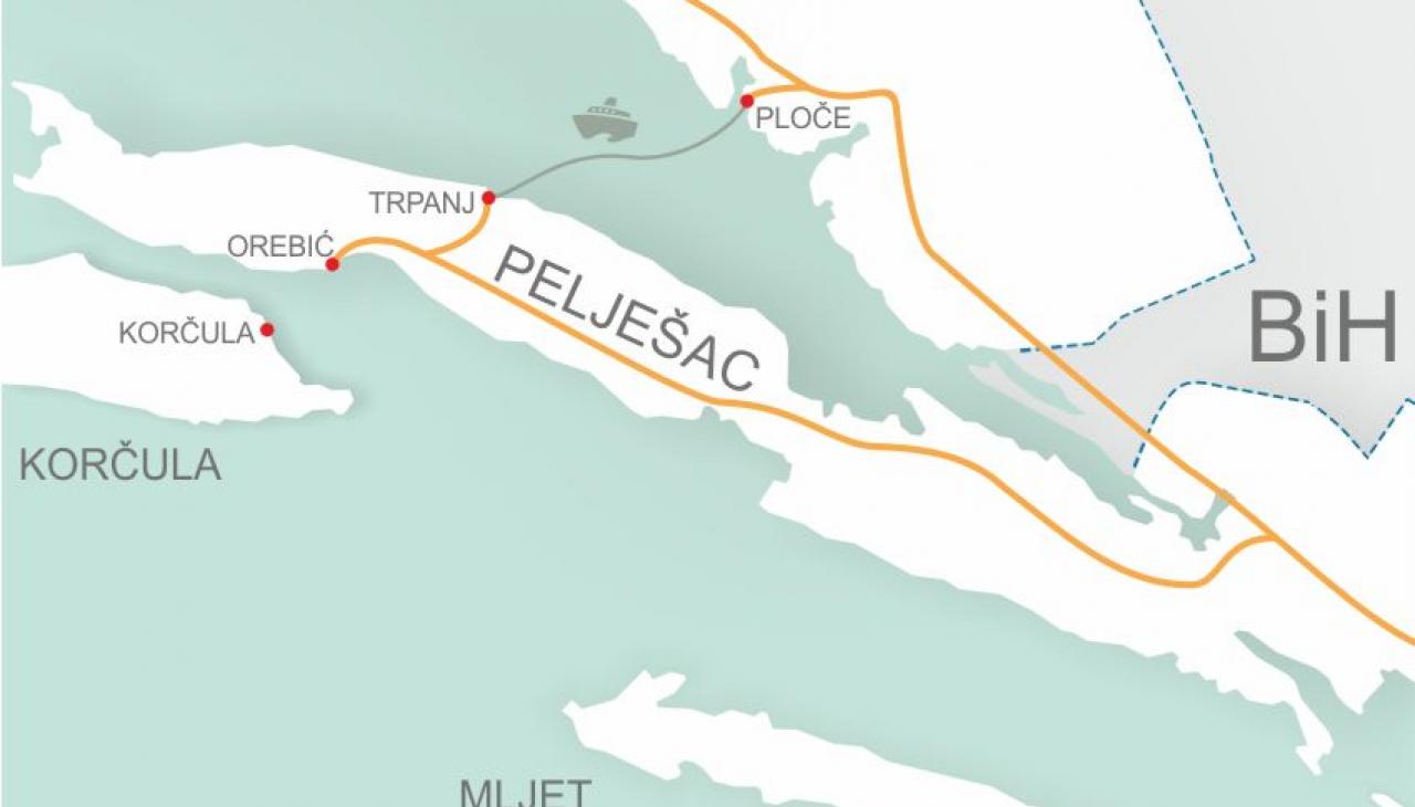 Trajekt Ploče - Trpanj